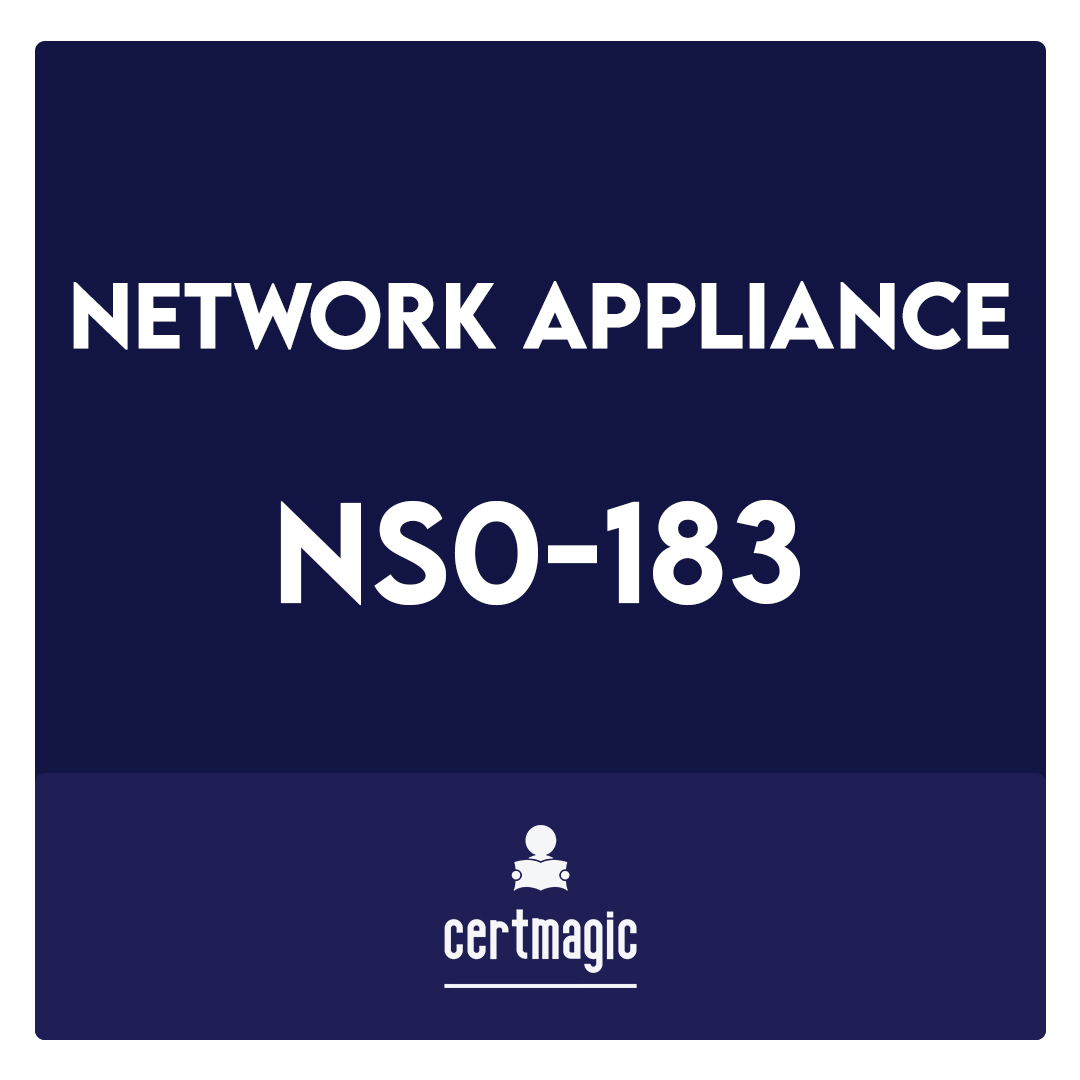 NS0-183-NetApp Storage Installation Engineer, ONTAP Exam