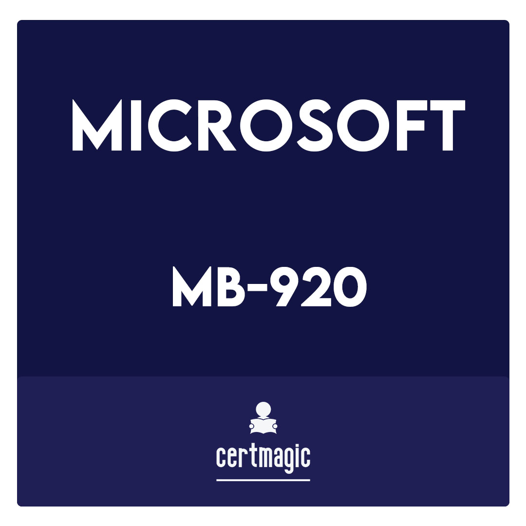 MB-920-Microsoft Dynamics 365 Fundamentals Finance and Operations Apps (ERP) Exam
